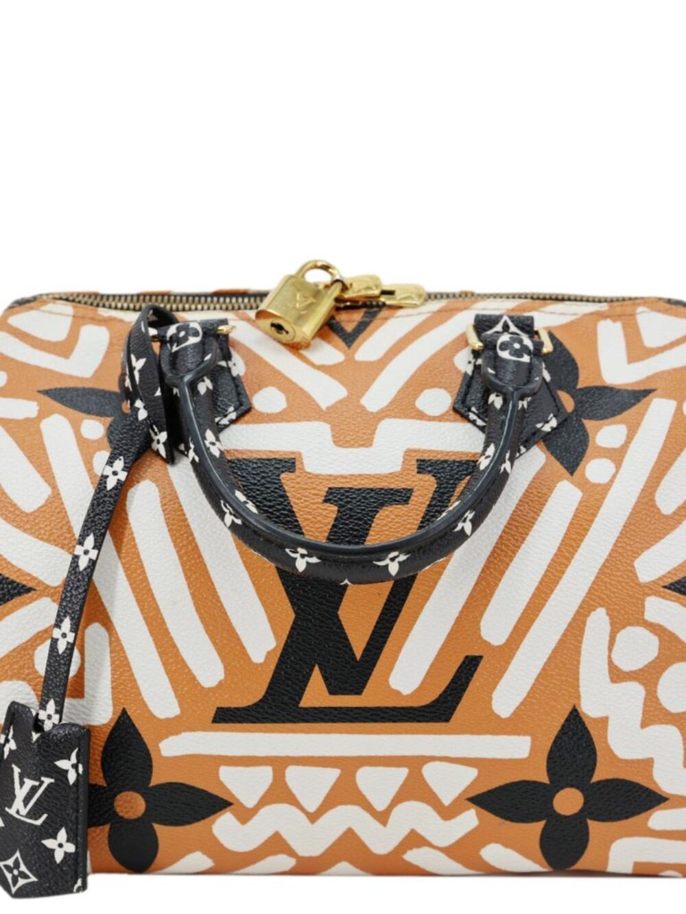 Louis Vuitton Speedy Bandouliere Giant Crafty Monogram Canvas Crossbody Bag Car